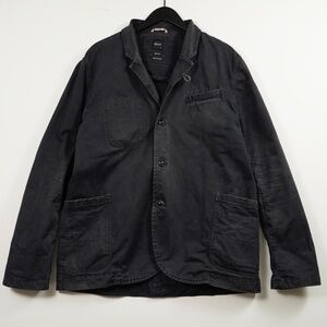 Albam Utility Work Jacket Size 5 (XL) Dark Navy Cotton Twill Made in Portugal